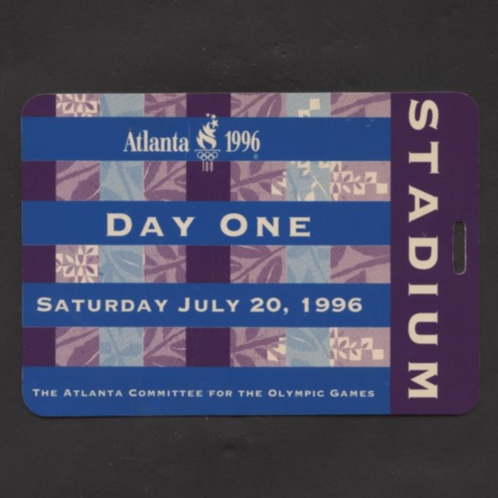 VINTAGE 1996 ATLANTA GA OLYMPICS EVENT PASS